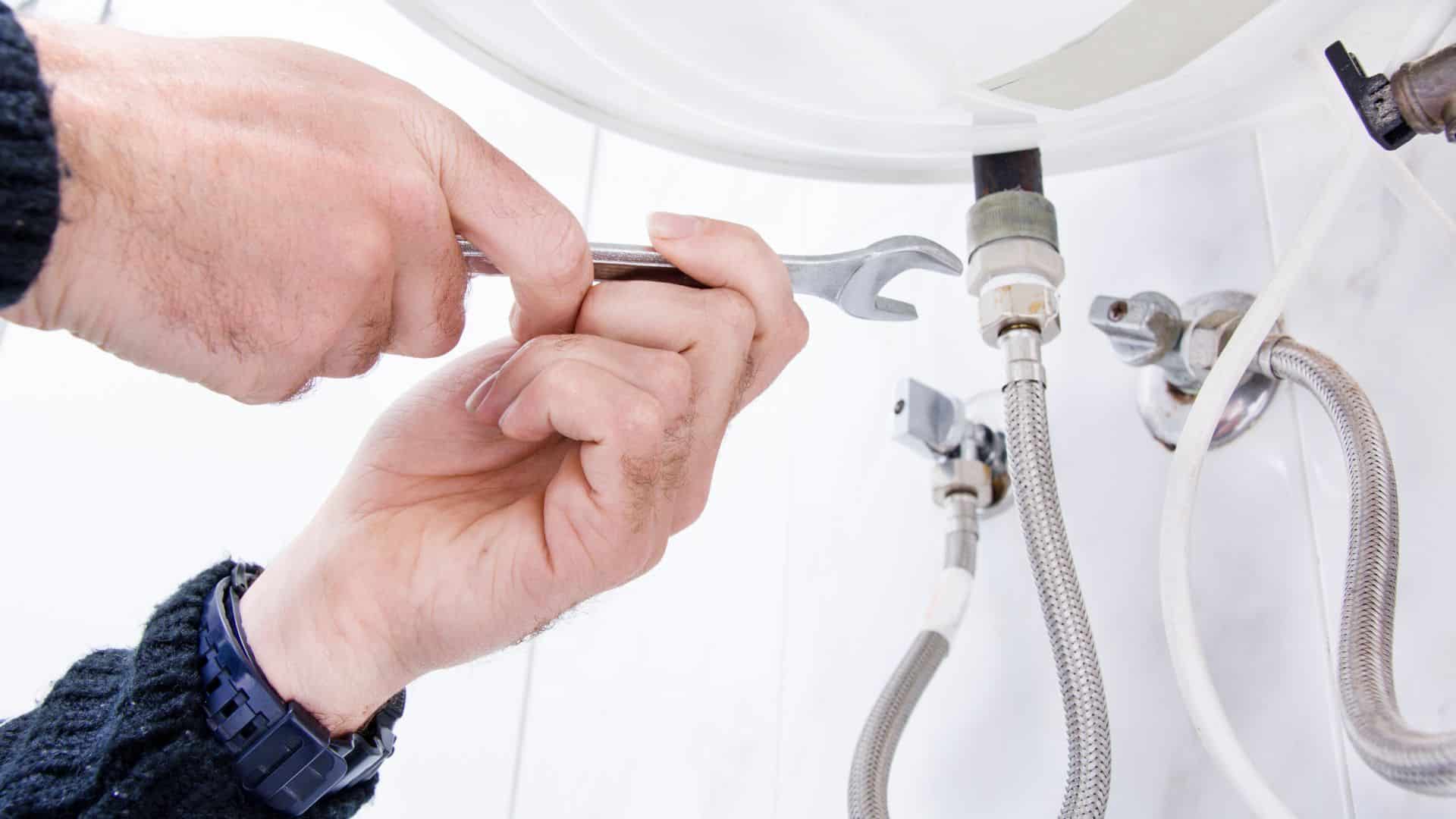 Men doing plumbing