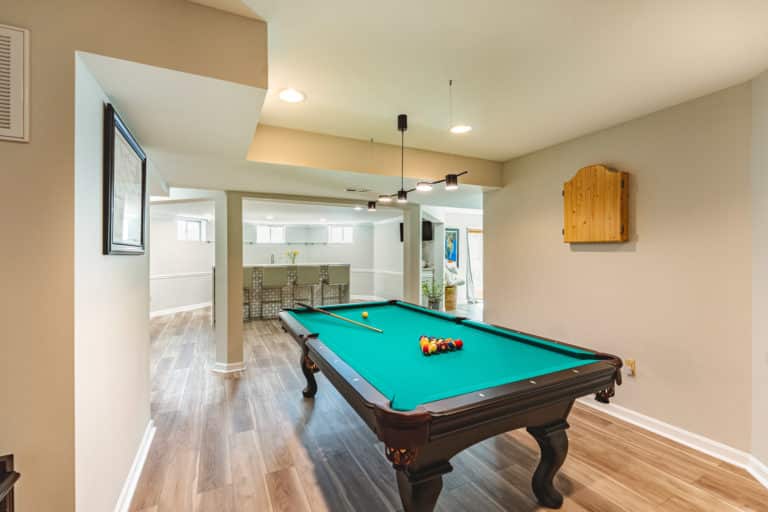 Pool on basement