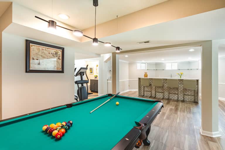 Pool on basement