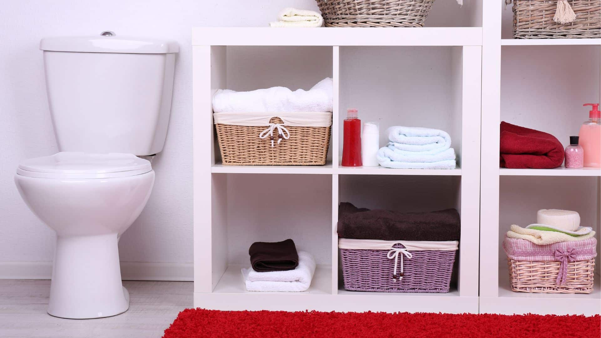 Toilet with open closet
