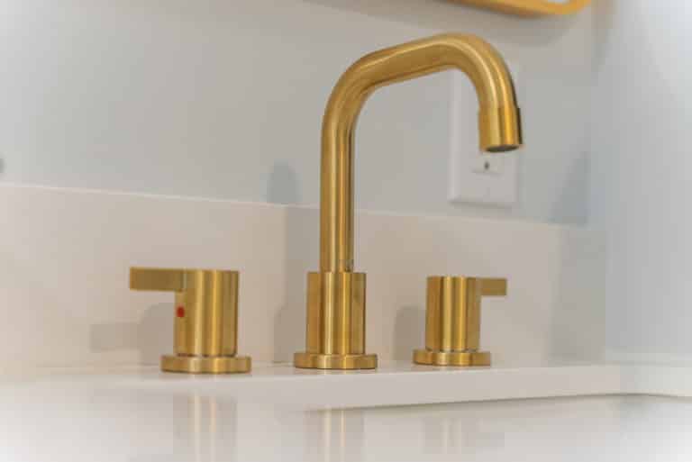 Gold faucet