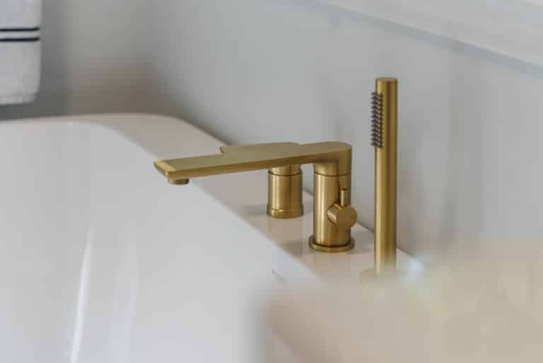 Gold faucet