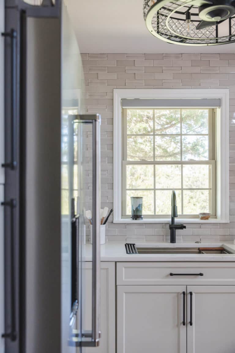 Elegant kitchen style with white cabinets