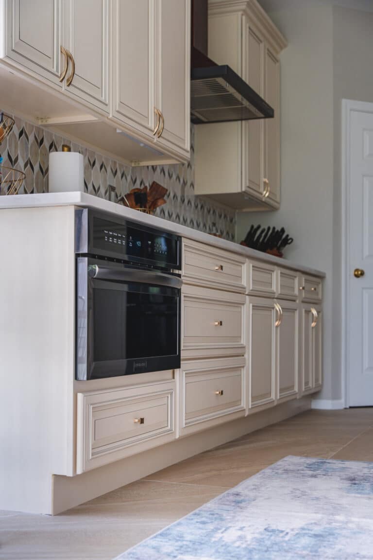 Kitchen remodeling in Waldorf, MD with beige cabinets