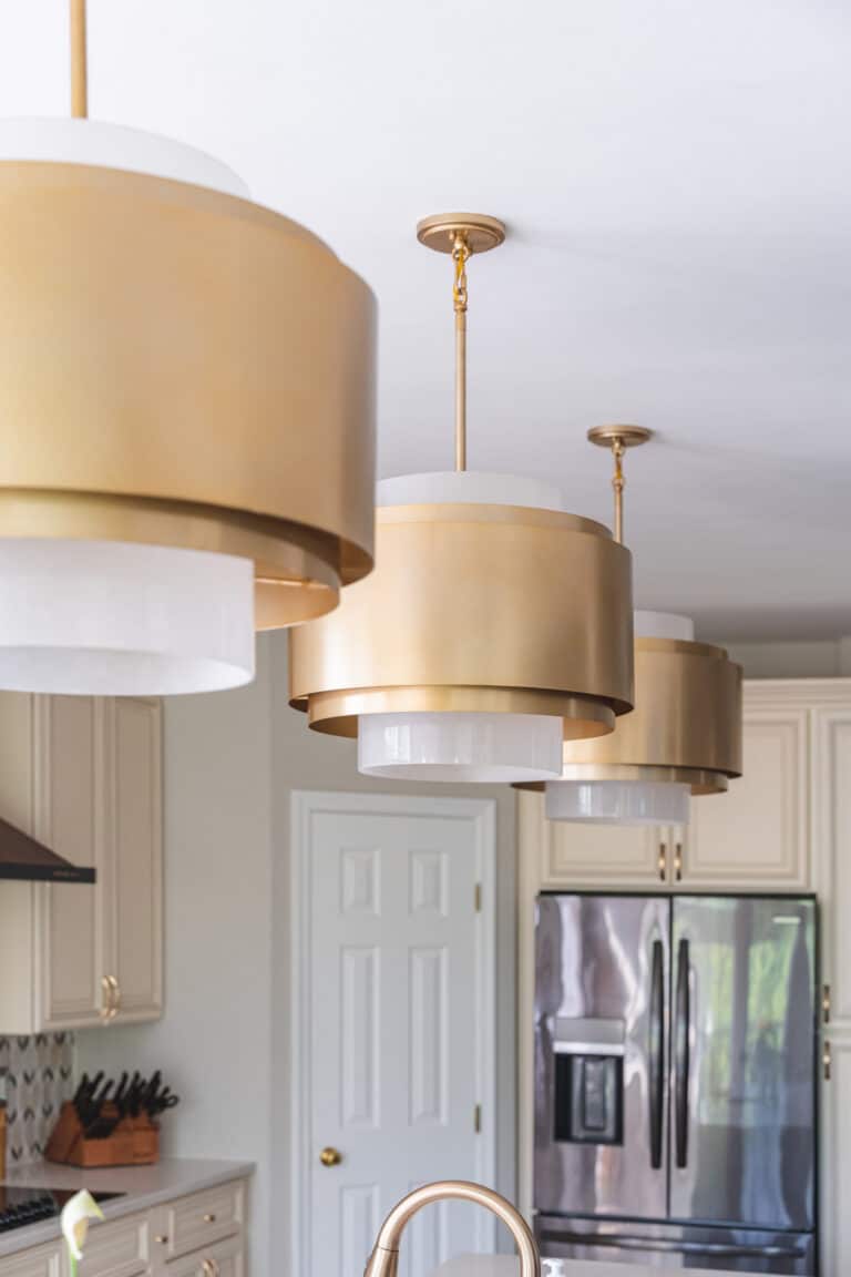 Ceiling lamps on Kitchen remodeling in Waldorf, MD