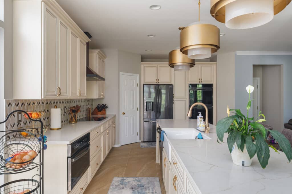 Kitchen remodeling in Waldorf, MD with white countertop