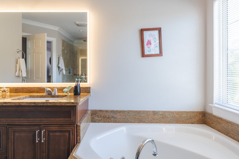 Bathroom Remodel In Nokesville, VA brown vanity and tub