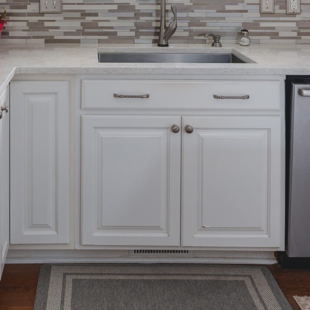 Kitchen Remodel In Nokesville, VA with white doors and drawers
