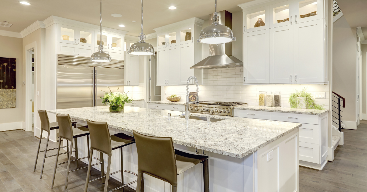 Elegant kitchen style with white shaker cabinets
