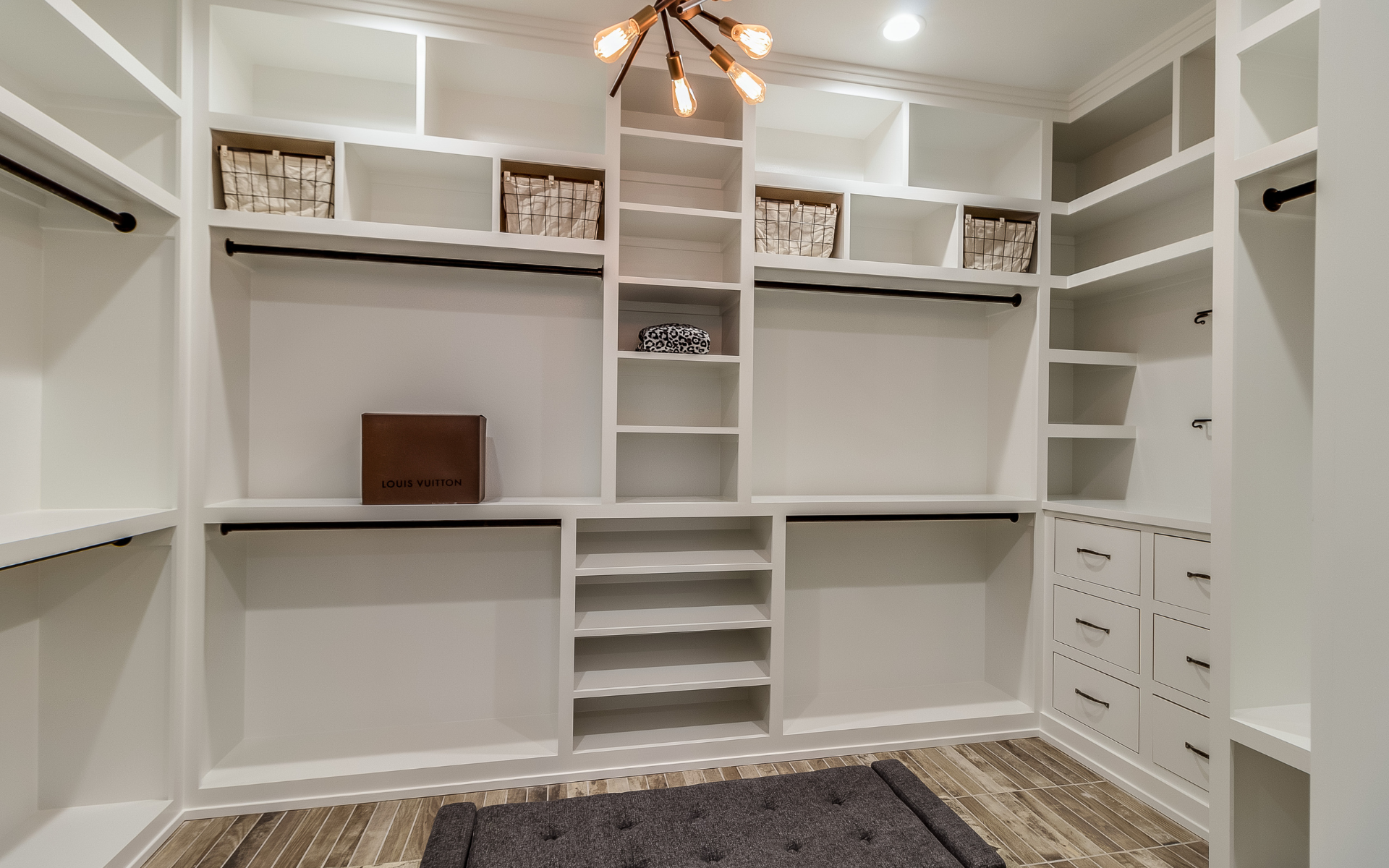 White custom closet