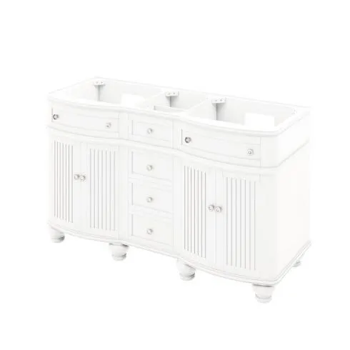 60" Compton Double Sink Vanity White