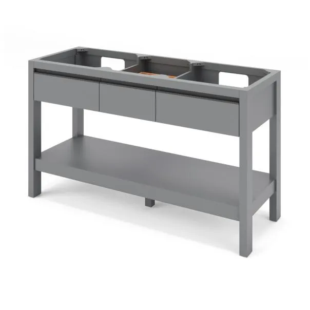 60″ Jubilee Double Sink Vanity Gray