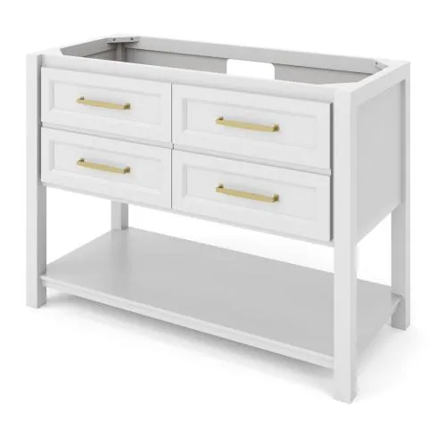 48" Kipling Vanity White