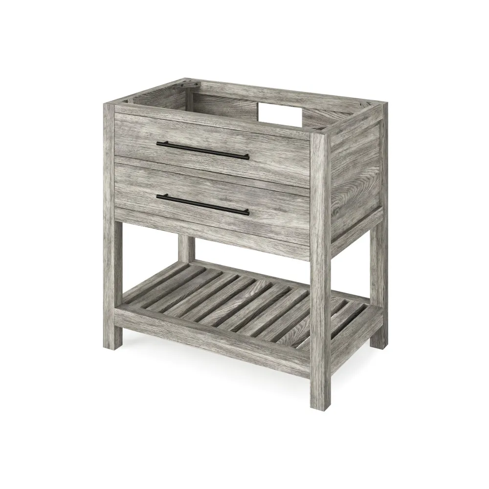 36″ Wavecrest Vanity Weathered Grey