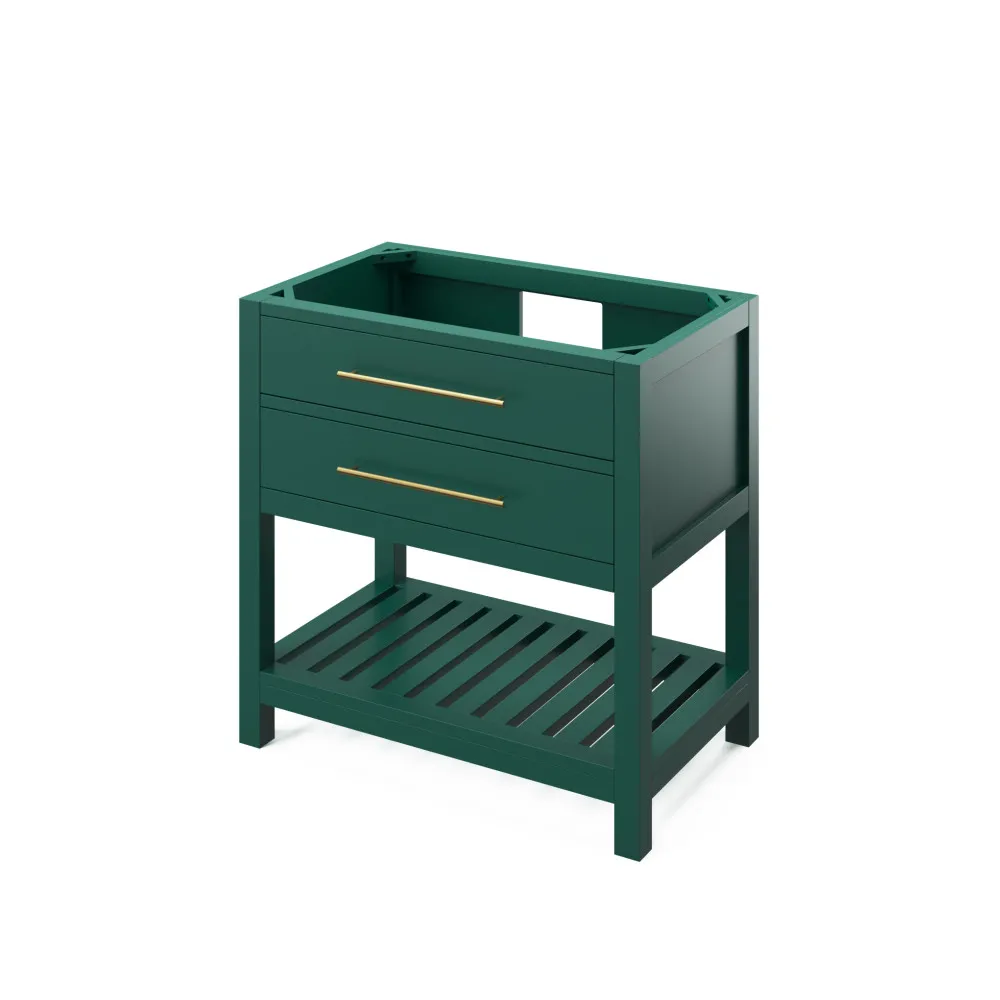 36″ Wavecrest Vanity Forest Green